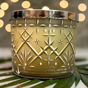 💛🩶WHITE BARN💛🩶Smoked Caramel Mezcal 3-Wick Candle/NWT